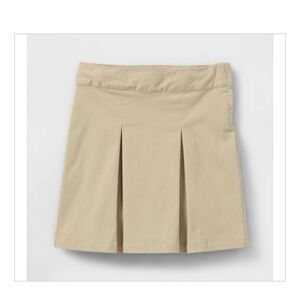 Girls' Pleated Twill Uniform Skort - Cat & Jack™ Khaki Size 12 new